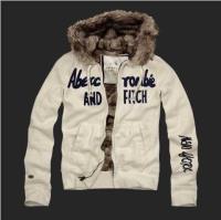 heren abercrombie fitch full-zip hooded fur outwear new york wit grijs Shop Almere Stad 8l2vt513